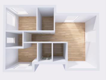 3D   Floor plan ( Not Furnished)